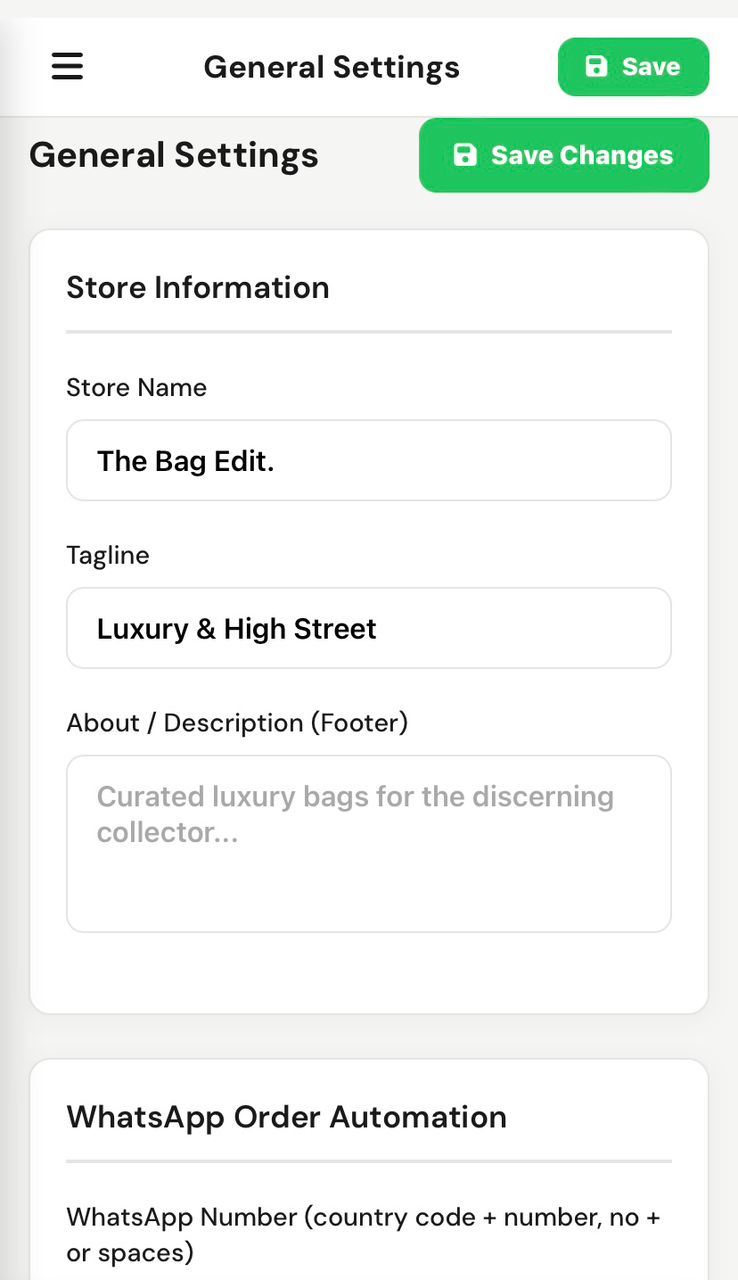 Mobile UI - Checkout / Profile