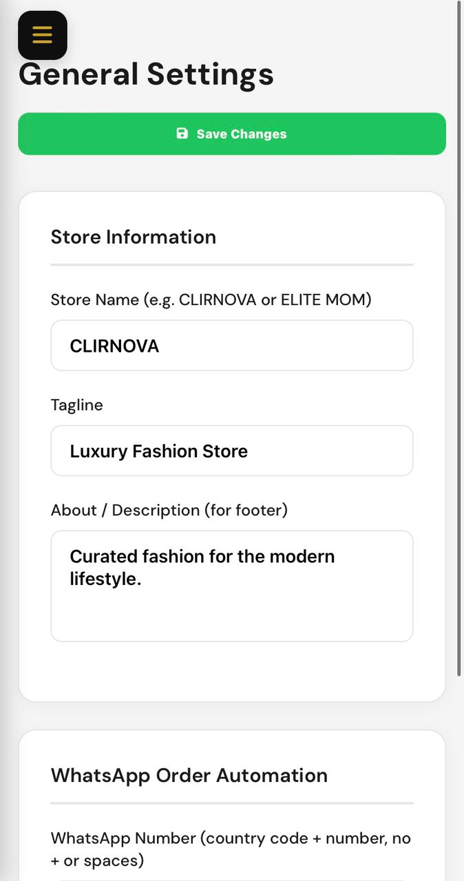 Mobile UI - Order / Details