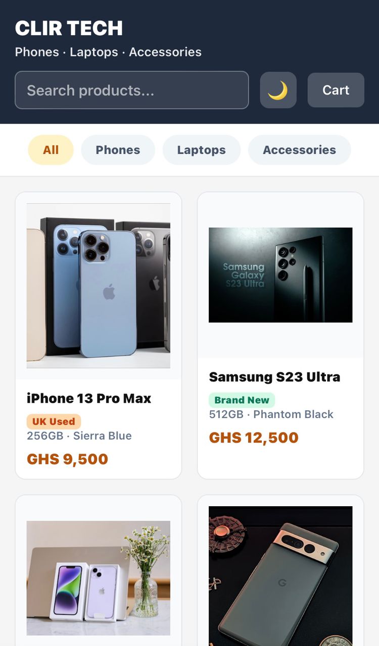 Mobile UI - Home / Dashboard